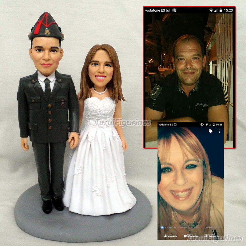 Personalized Wedding Cake Topper Customize From Photo Of Couple