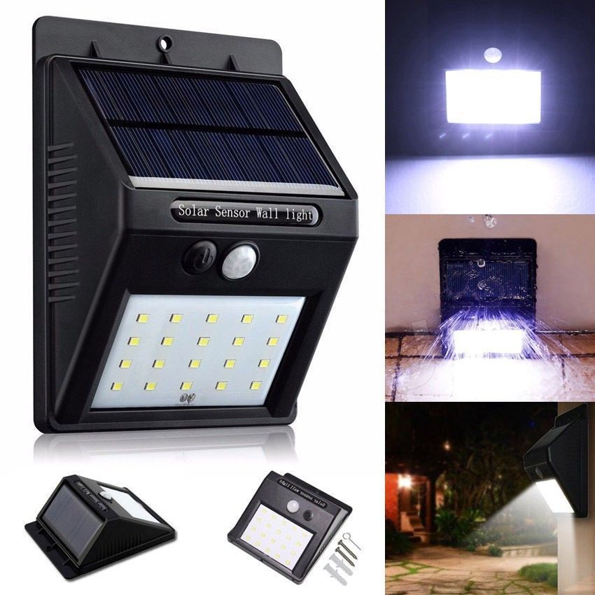20 Led Solar Powered Motion Sensor Light Outdoor Flood Trumpet Led Light Best Jewelry Boxes Lights