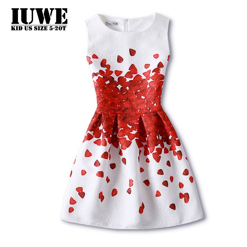 2019 Girl Dresses For Girls Of 13 Years Old Summer Dress2017 Kids Print