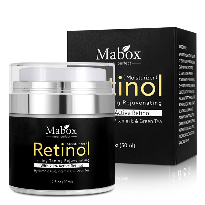 2019 Original Brand Mabox Retinol 2.5 Moisturizer Face Cream Vitamin E