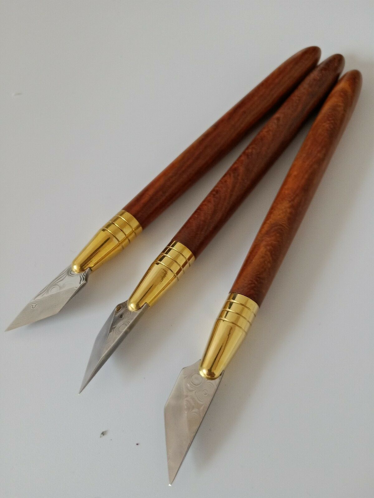2020 Crazy Cut Leather Knife Damascus Pen Knife From Kevin901120, $48.