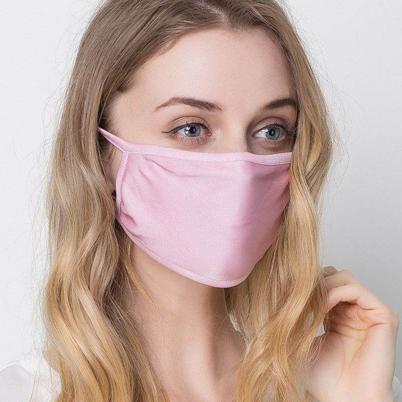 2021 Silk Mask Summer Sunscreen Breathable Face Mask Oversized Mulberry