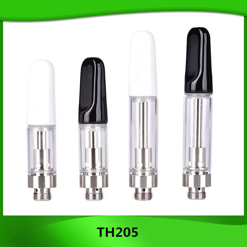 Ceramic Vape Cartridge TH205 Glass Atomizer Ceramic Drip Tip 0.5ml 510
