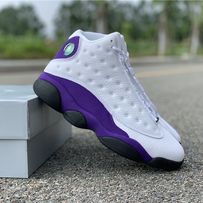13s purple and white