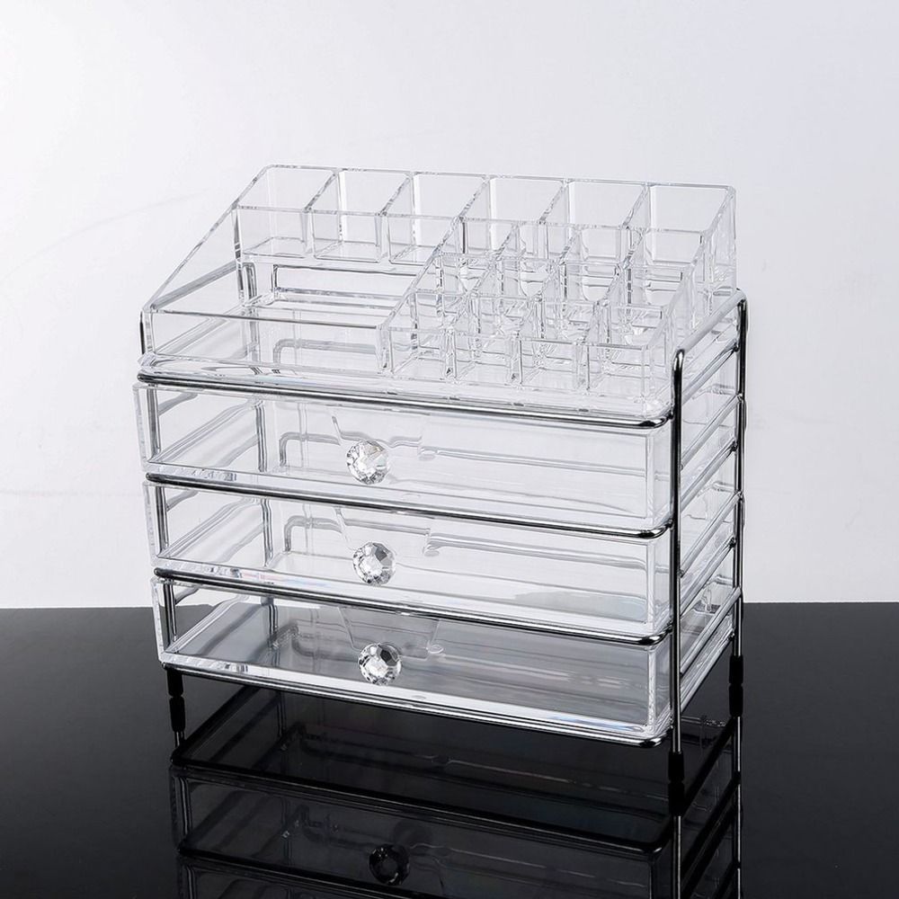 Clear Makeup Organizer Acrylic With Drawers Saubhaya Makeup