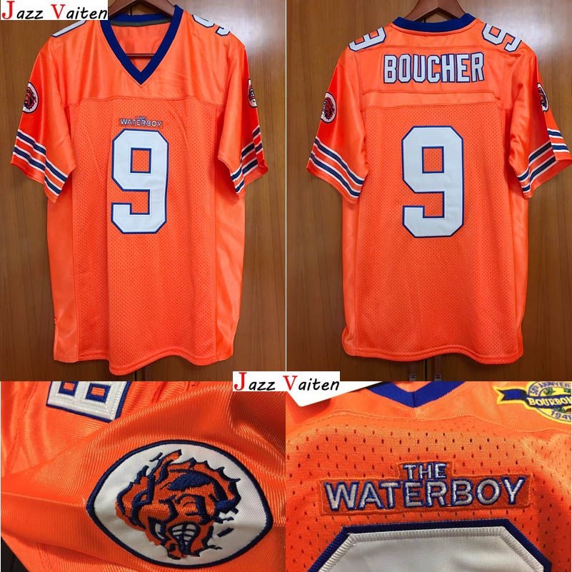 2020 9 Bobby Boucher The Waterboy Football Jersey Adam Sandler American
