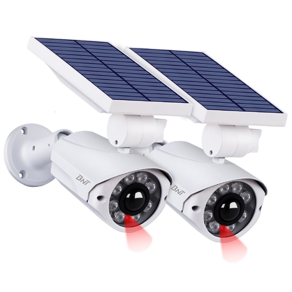 Solar Powered Waterproof Fake Camera Outdoor Dummy CCTV Security