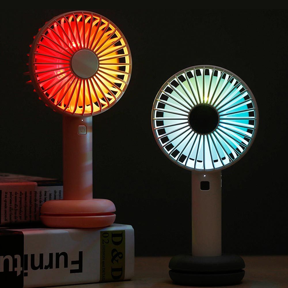 Buy Best And Latest BRAND BRELONG USB Mini Handheld Fan With LED Night