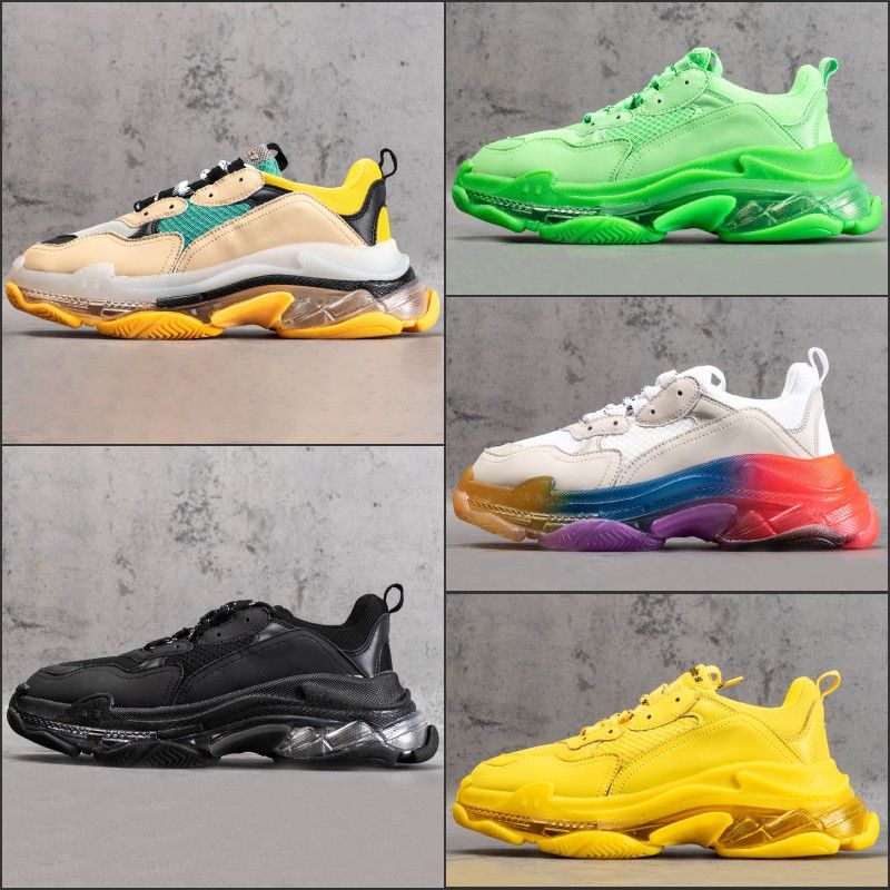 triple s grey clear sole