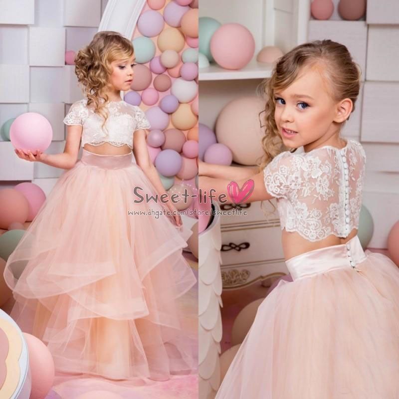 Ruffled Flower Girl Dresses for Weddings