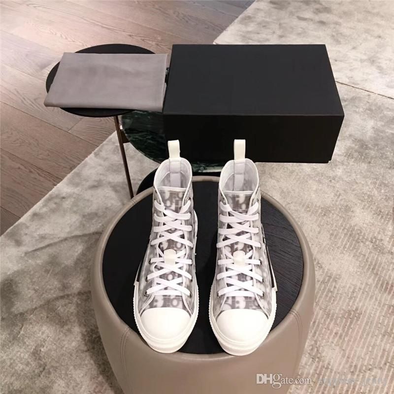 Herren B23 Qualität In High 35 Top Mit Schrägen Stiefel Designer Schuhe Box Womens Sneaker Turnschuhe Trainer Original Größe 44 6YI7bfgyvm