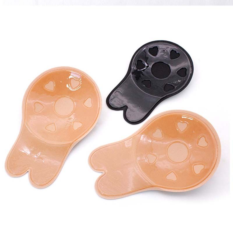 2021 Women Push Up Bra Rabbit Ears Self Adhesive Bra Silicone Nipple Cover Stickers Lift Breast 