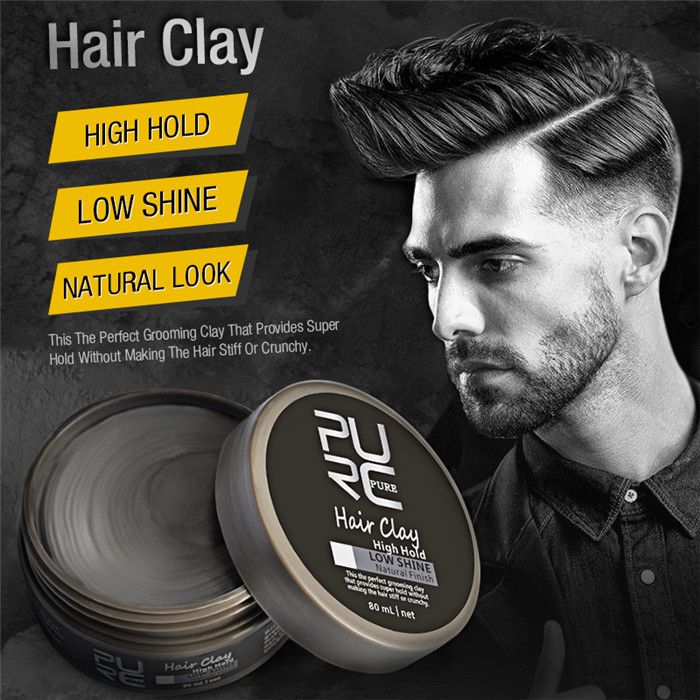 2020 Purc Original Hair Clay Coloring Hair Styling Wax High Hold