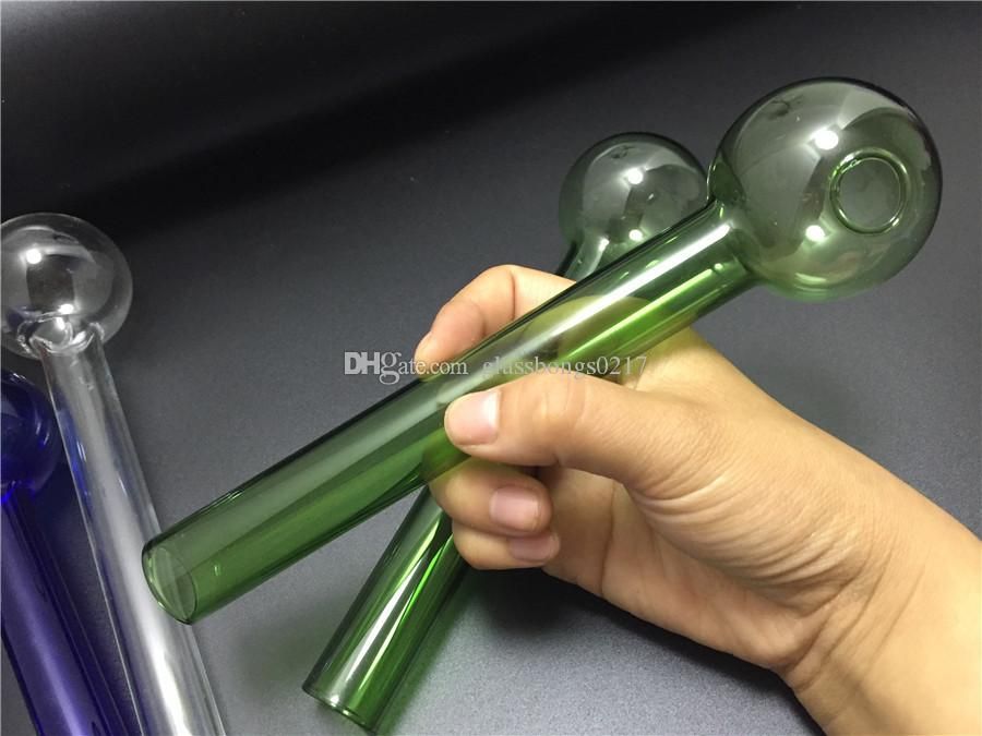 2020 Big Ball Glass Oil Burner Colorful Glass Tube Glass Pipe Hand Herb Pipes Tobacco Pipe From
