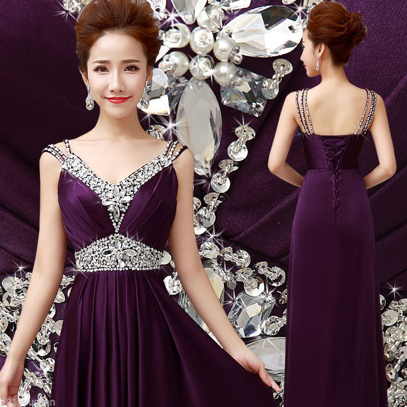 Dark Purple Dress Designer
