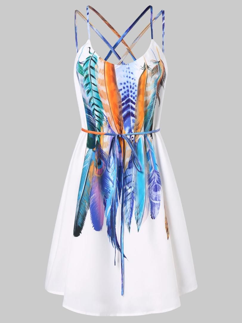 Spaghetti Strap Mini Dress Casual