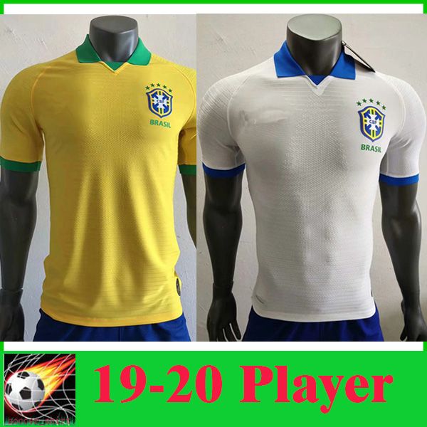 2020 Player Version 2020 Brazil Soccer Jersey Home Soccer ...