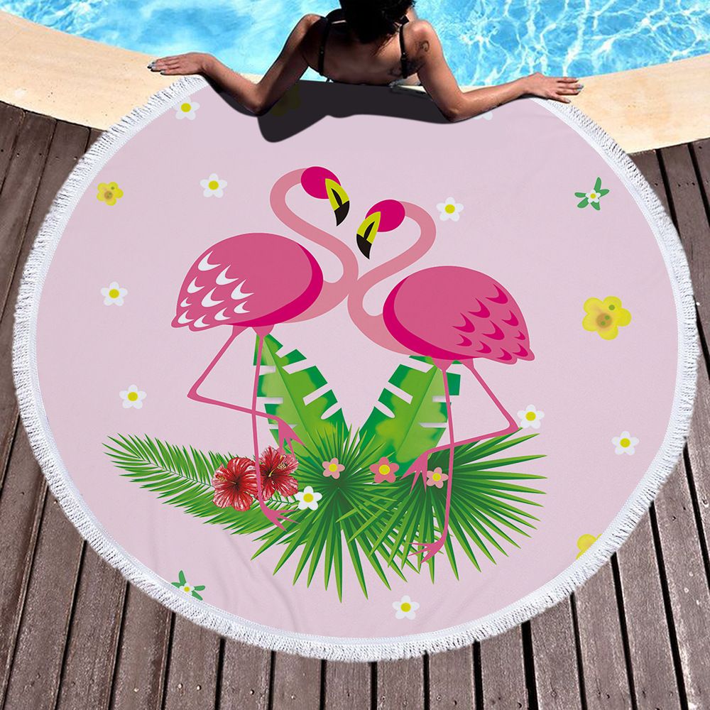 Seashore towel Blanket Youngster sleeping quilt Wrapped towel Incredibly hot flamingo microfiber published spherical seaside towel with tels 150*150cm printable photo about Printable Towels referred to as Beach front towel Blanket Little one sleeping quilt Wrapped towel Very hot flamingo microfiber posted spherical beach front towel with tels 150*150cm printable