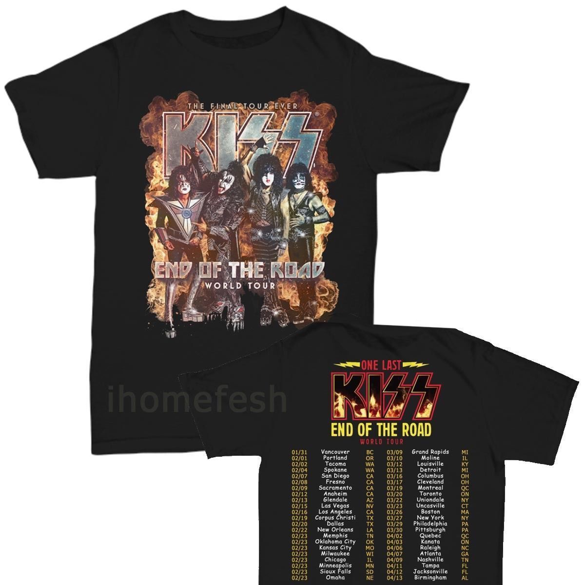 Kiss t shirt tour 2019