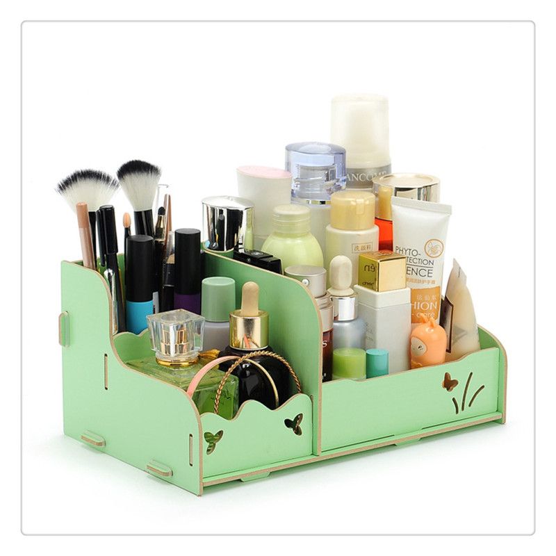 2020 Beautiful Storage Drawers Box DIY Wood Beauty Makeup