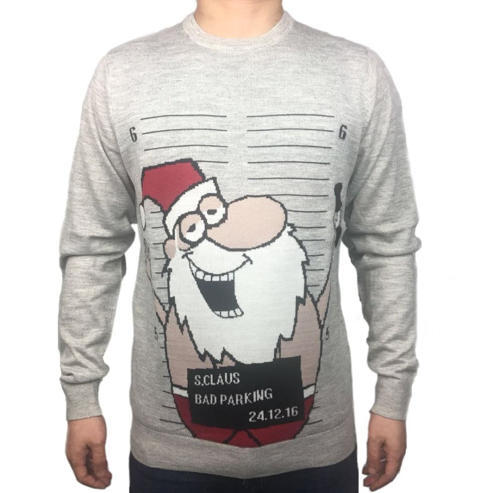 2019 Funny Knitted Ugly Christmas Sweaters For Men Cute Women Busted Drunk Santa Claus Pattern Knit Xmas Pullover Jumper Oversized From Lotustoot,