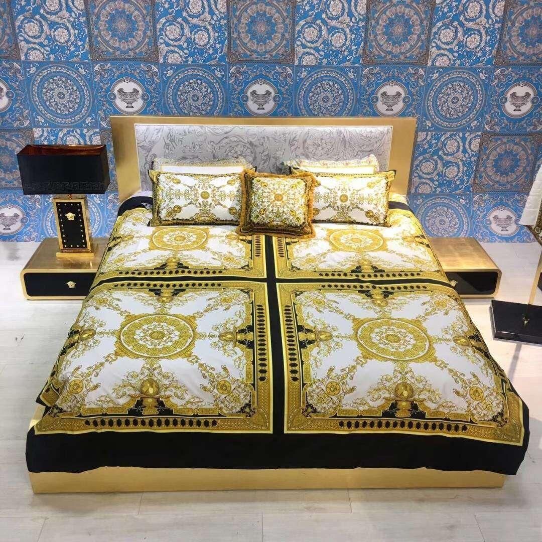 Luxury Designer Creative Design Classic 3d Printing Signage V Bedding Set 4 Pieces 1 Home Textiles Supplies 2019