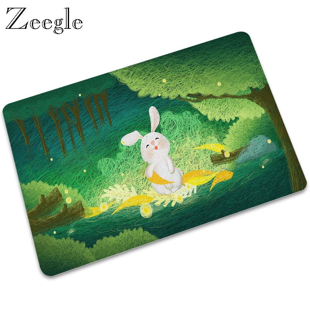 Cartoon Rubber Floor Mat Welcome Home Entrance Doormat Carpet Rug