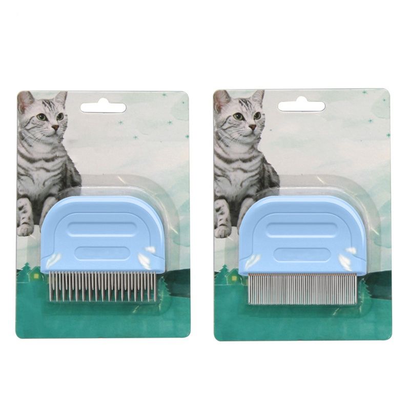 2021 Cat Flea Comb With Plastic Handle Pet Flea And Tick Prevention For