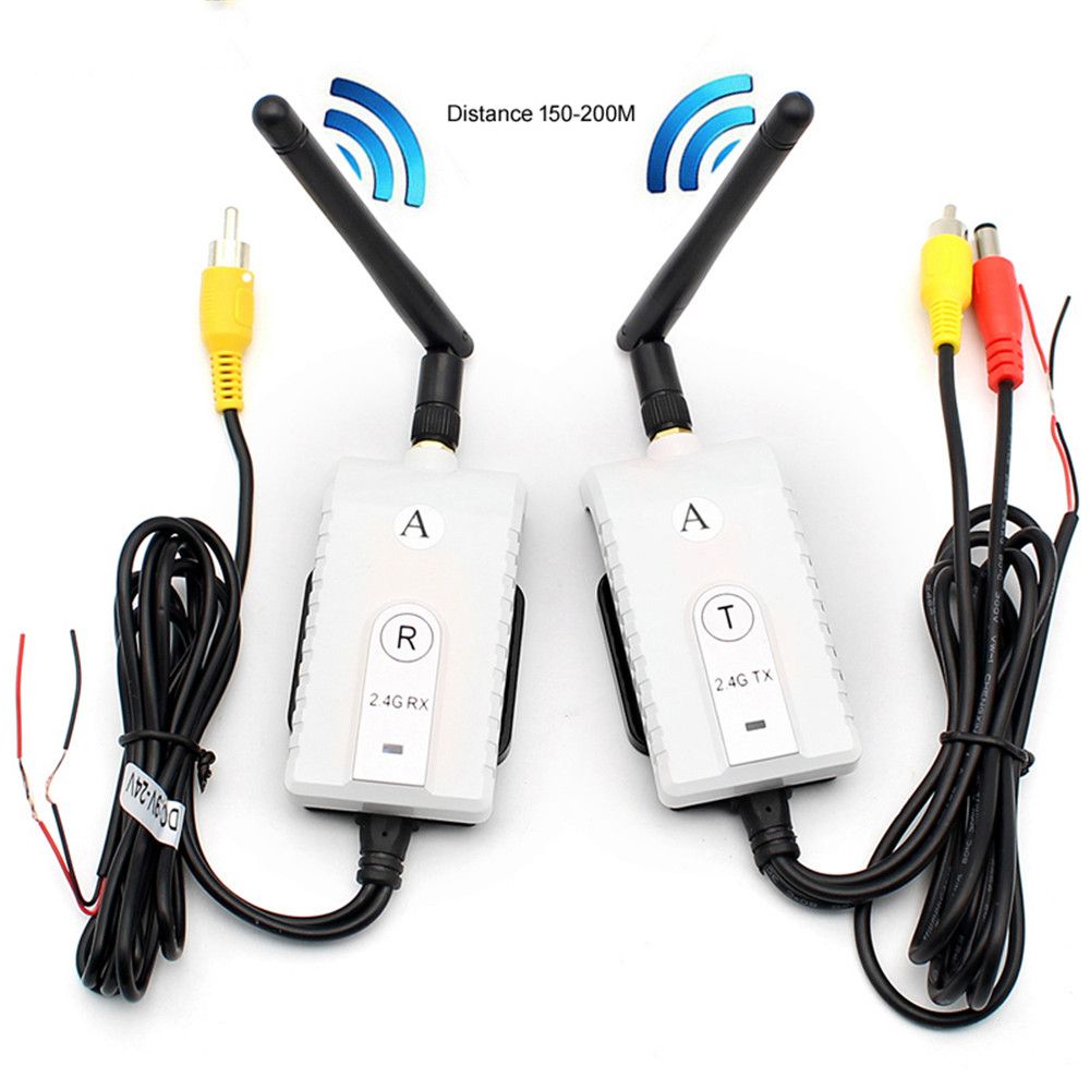 2020 2.4G Wireless AV Cable Transmitter And Receiver For Car Bus Video