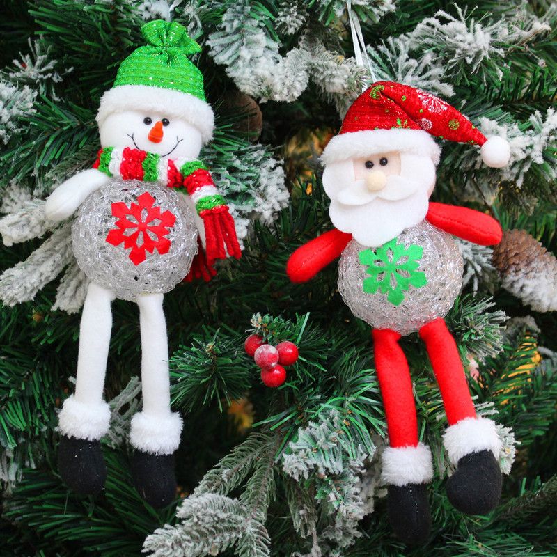 2018 New Year Christmas Decorations Dolls Window Christmas Santa Elk Christmas Decorations Ty2333