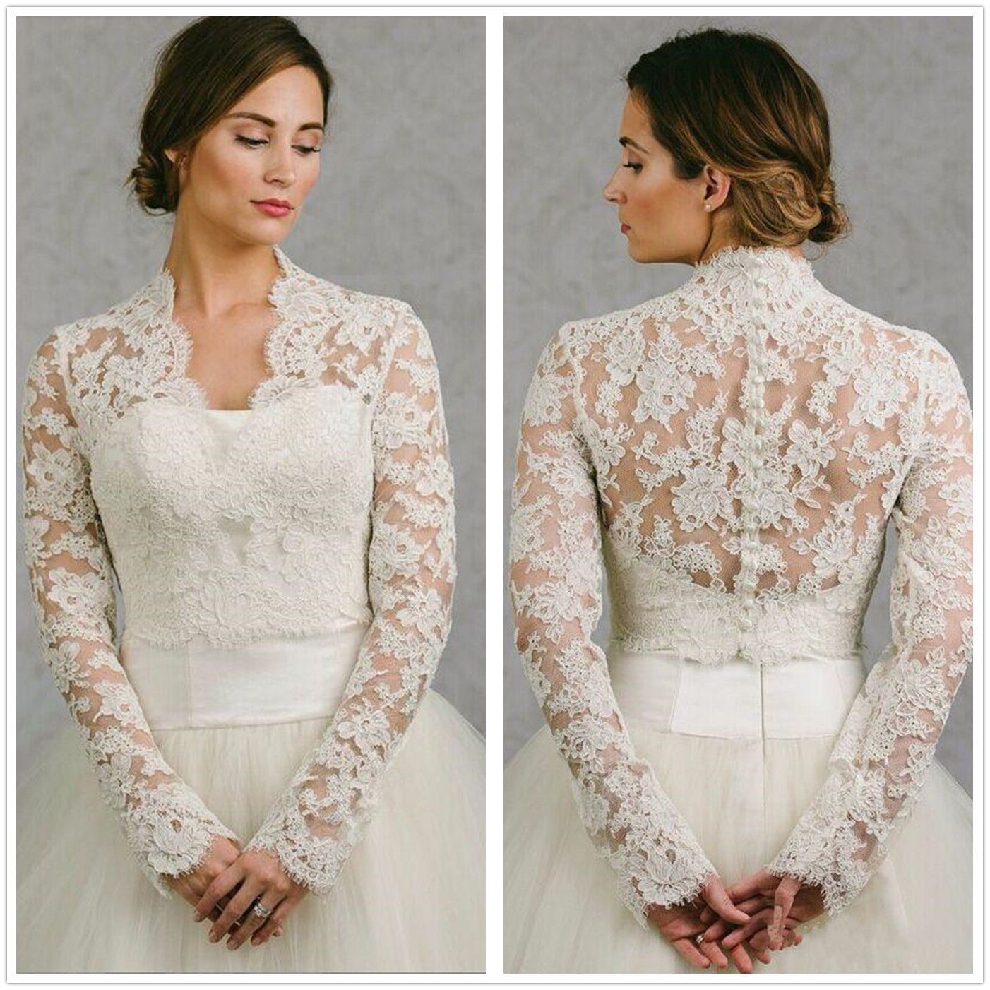 long sleeve wedding wrap