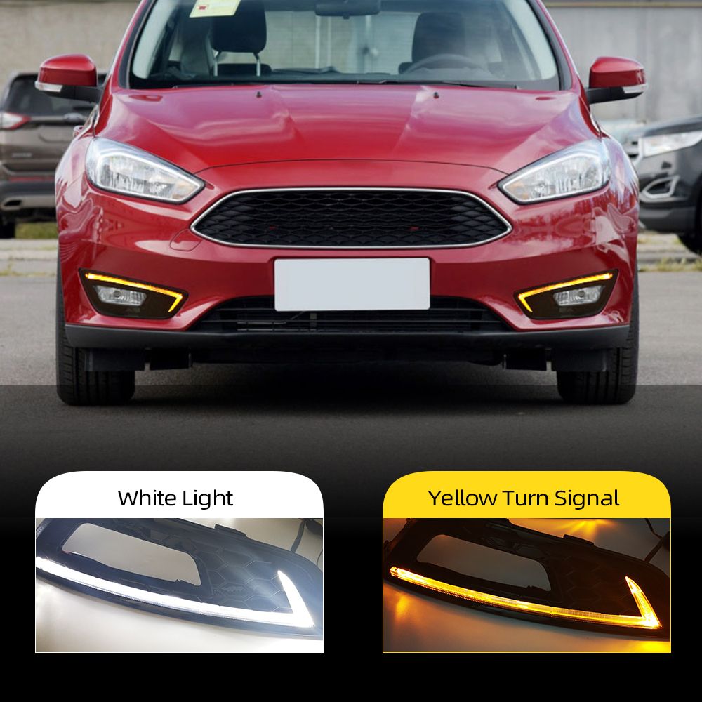 LED DRL Daytime Running Lights For Ford Focus 4 2015 2016 2017 2018 LED