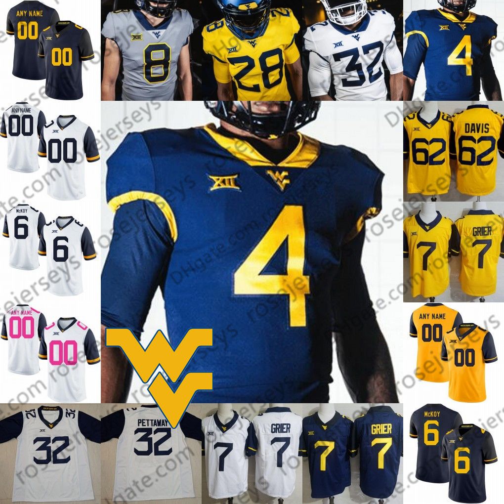 2019 Custom West Virginia Mountaineers 2019 WVU Football Any Name