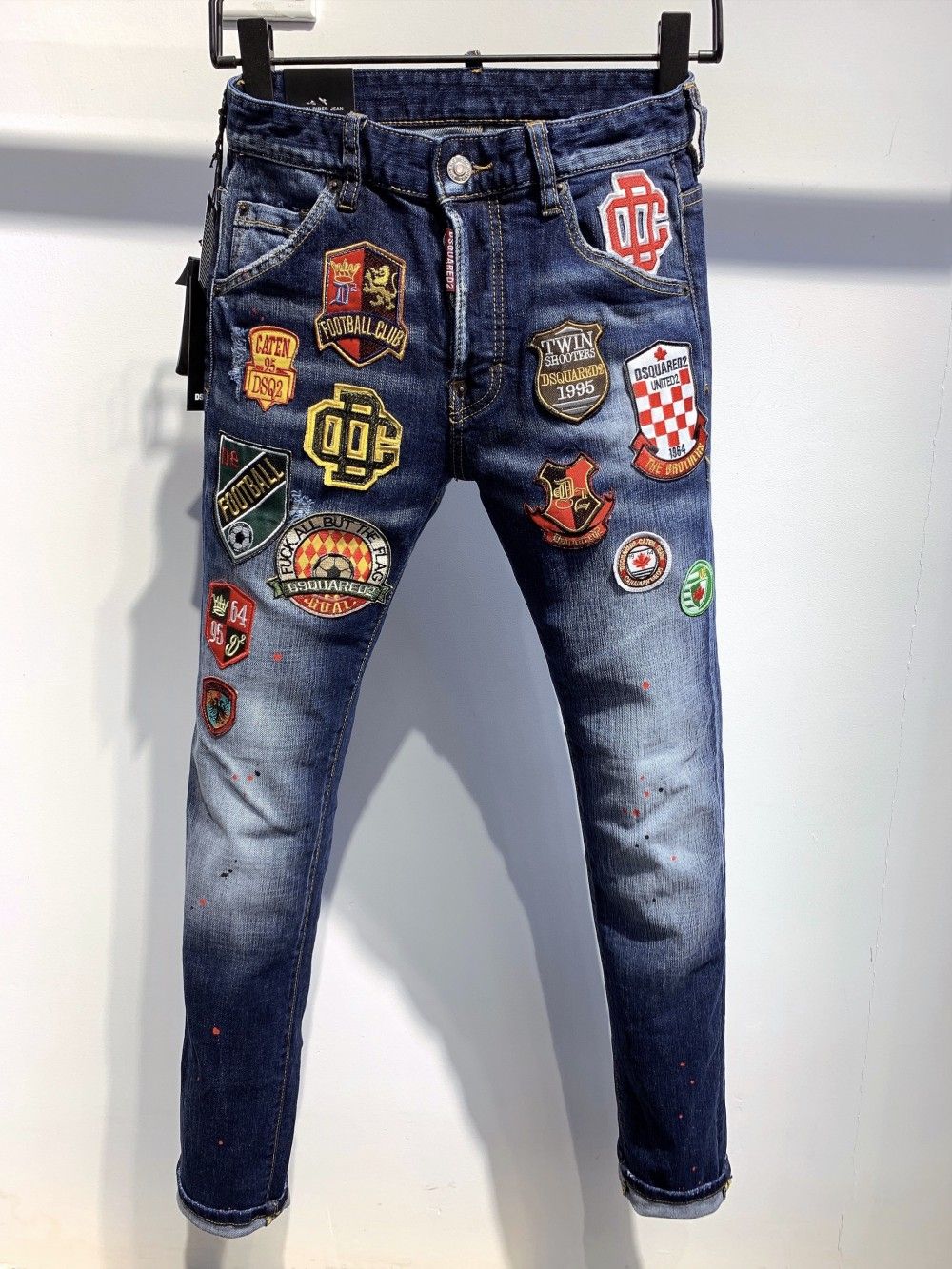 2021 2020 New Men Jeans Mens Luxury Designer Jeans 9044 Skinny Ripped ...