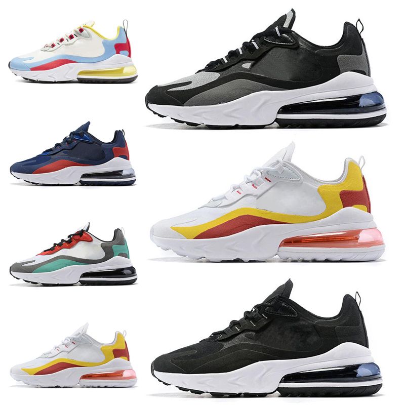 Nike air max 270 react Mujeres zapatos para correr Diseñador BAUHAUS OPTICAL todo negro rojo amarillo gris zapatos de corredor entrenadores para Nike air max 270 react Mujeres zapatos para correr Diseñador BAUHAUS OPTICAL todo negro rojo amarillo gris zapatos de corredor entrenadores para