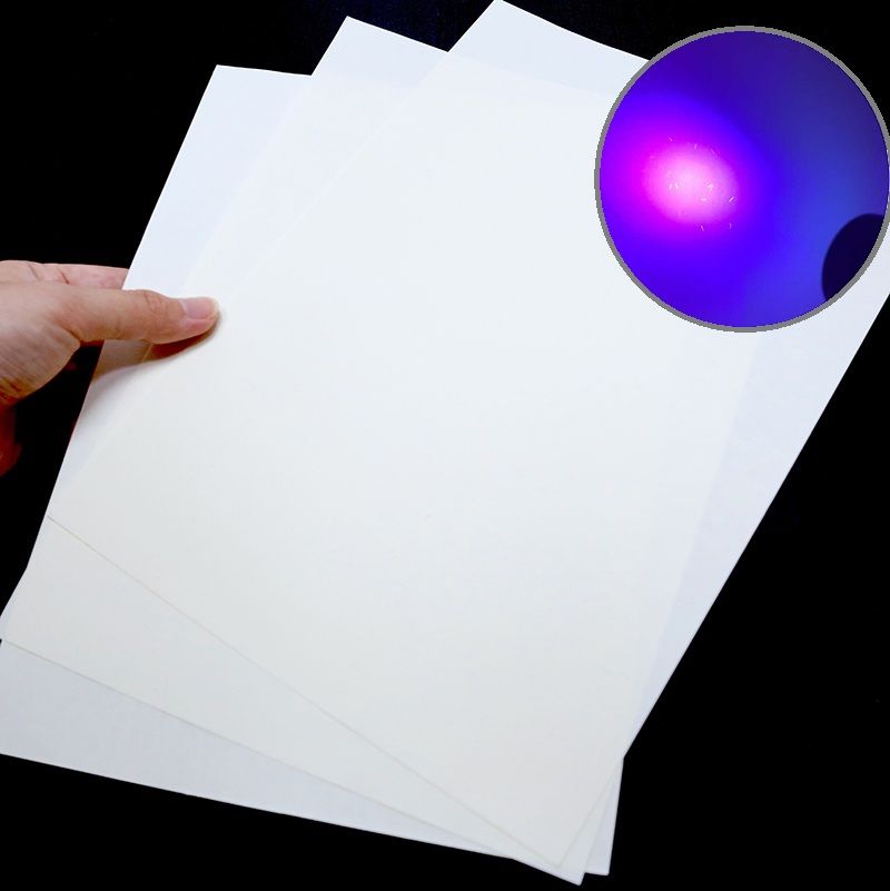 Bond/Banknote Cotton&Linen Paper 75gsm With UV Fiber A4 Size White