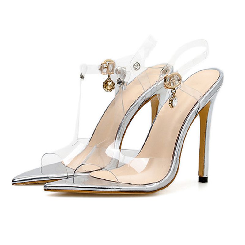 lucite high heel shoes