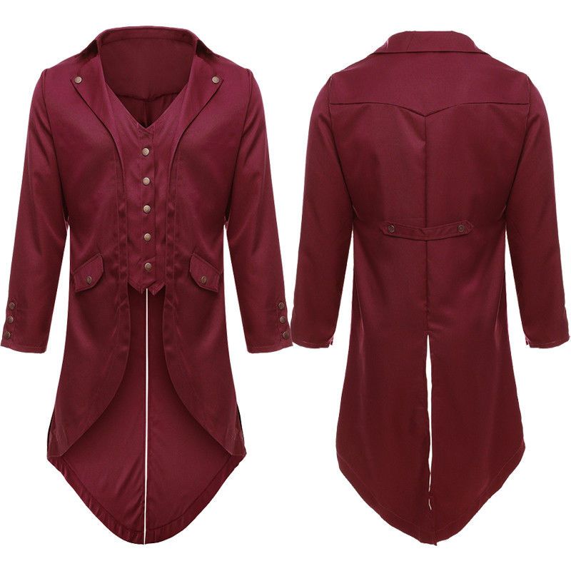 Stil Tail Unregelmäßige Neue Taste Herren 2018 Mode Mantel Bankett Jacke Retro Stage Feste Split UzGLSMpVjq