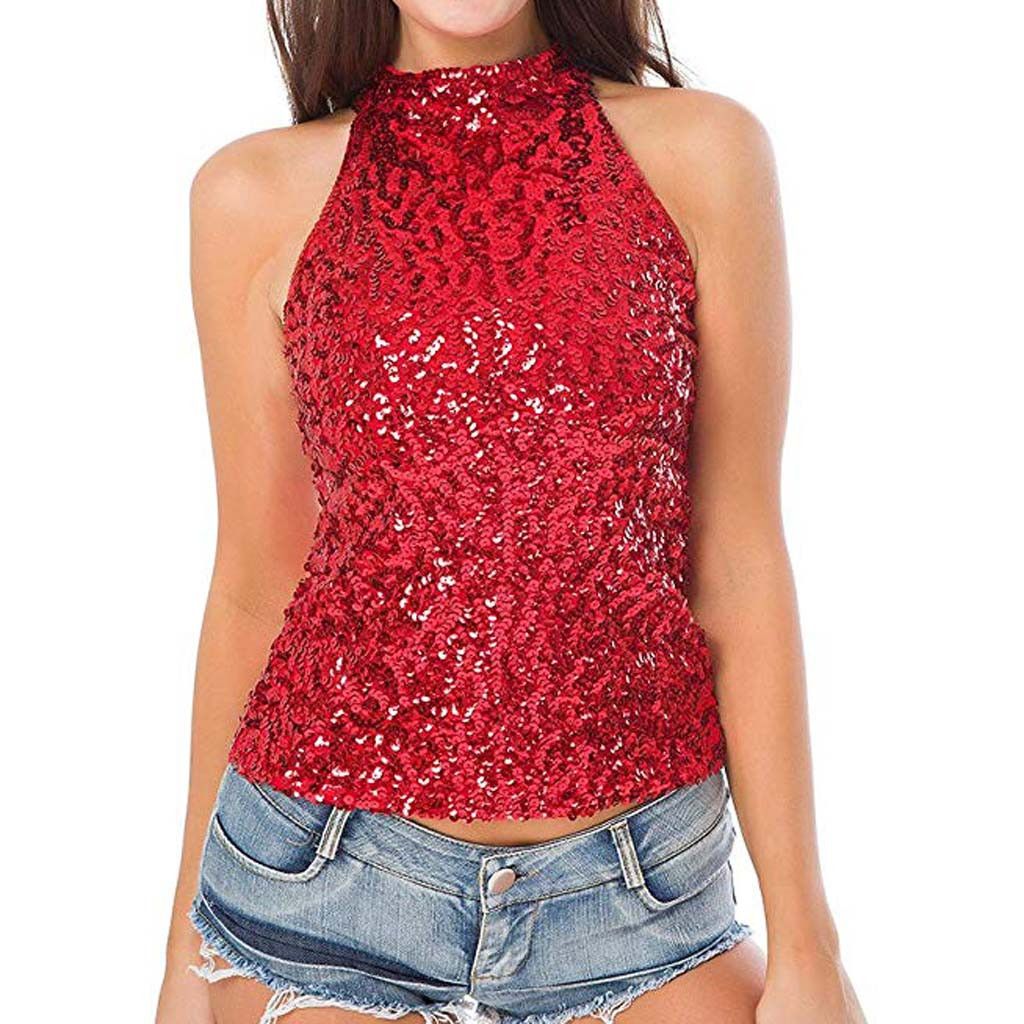 sparkly crop tank top