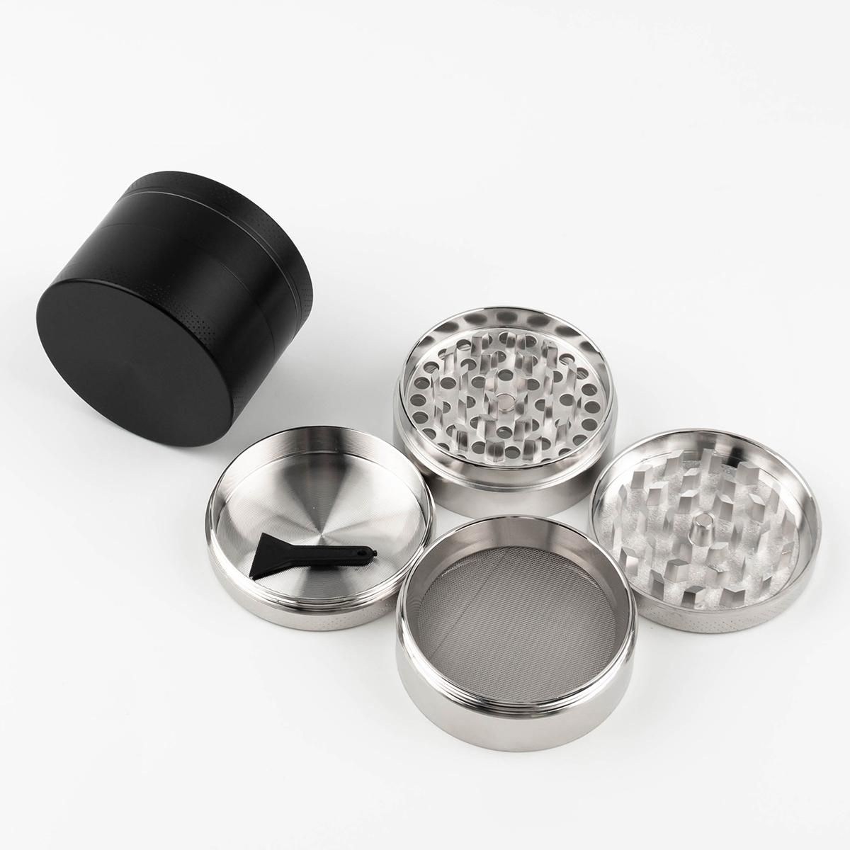 2021 Herb Grinder 55mm 4 Layers Herbs Grinder Metal Zicn Alloy For Cnc