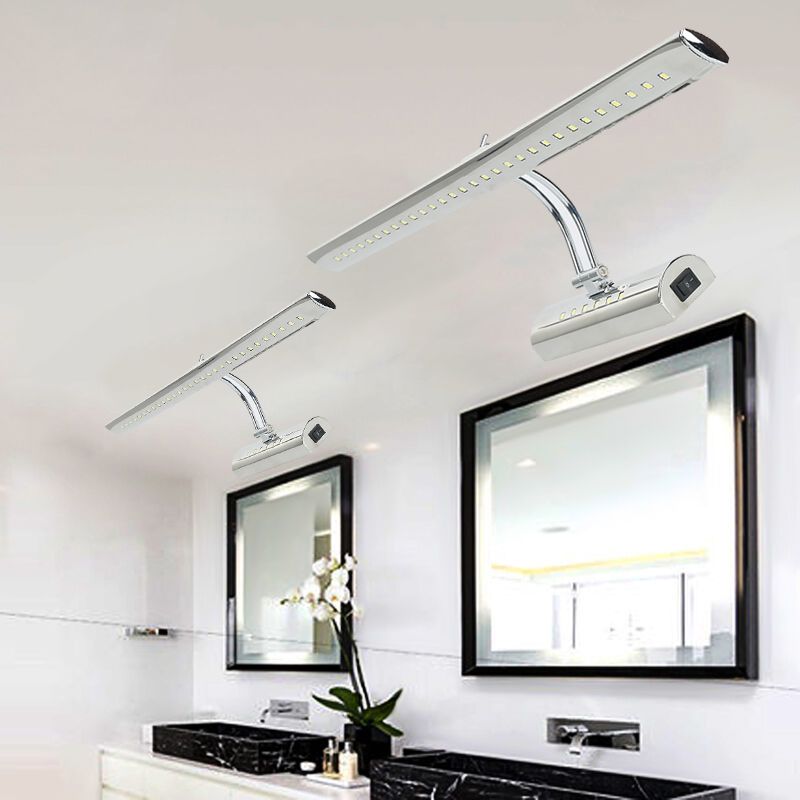 Modern Led Makeup Bathroom Mirror Light 7w Wall Mounted Rotatable Head Waterproof Fashion Cabinet