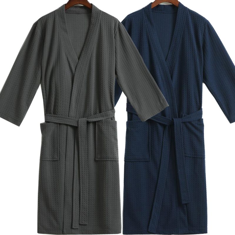 2021 Wholesale 2016 Plus Size Mens Robe Bathrobe Imitation 