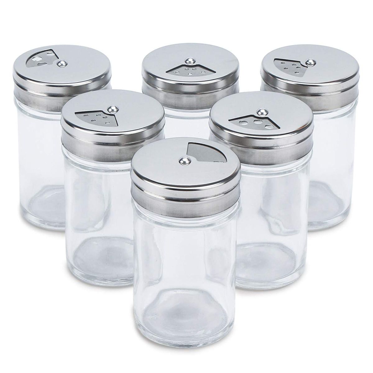 Flavoring Plastic Sugar Storage Spice Salt Pepper Mesh Shaker Jar Bottle