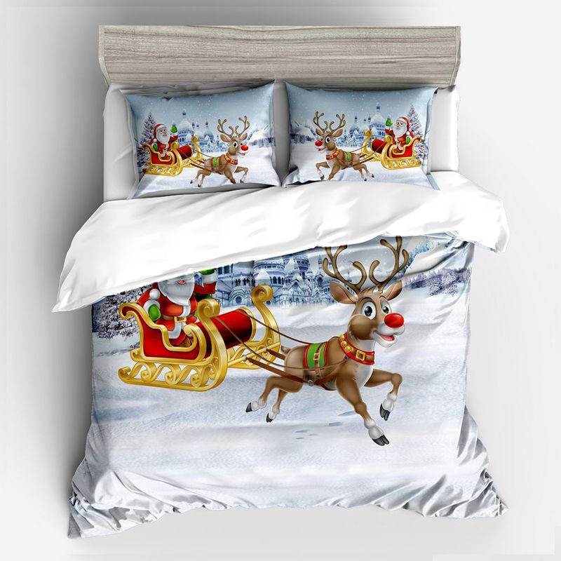 Sleigh Elk Bedding Set Duvet Presents Bed Nightmare Before Covers Best Galaxy Bling