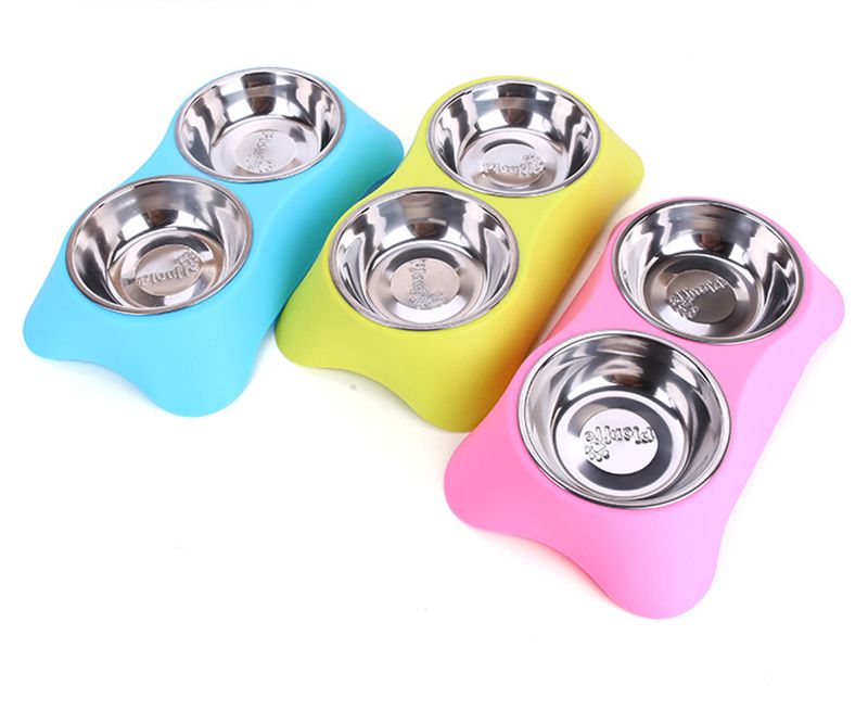 2019 Dog Feeder Drinking Bowls For Dogs Cats Pet Food Bowl Pet