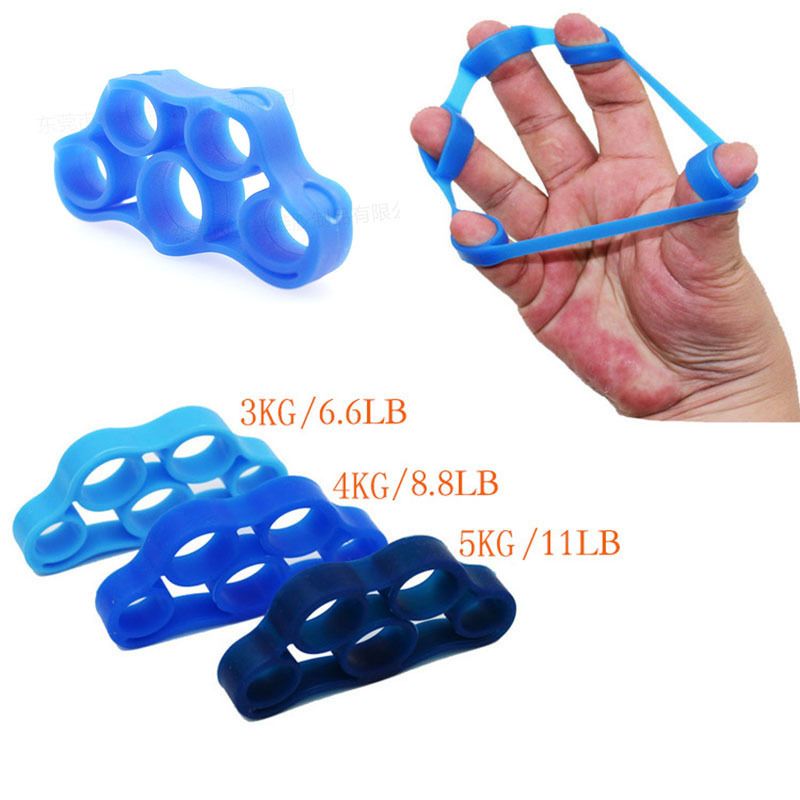 2021 Silicone Finger Gripper Resistance Band Hand Grip Wrist Stretcher