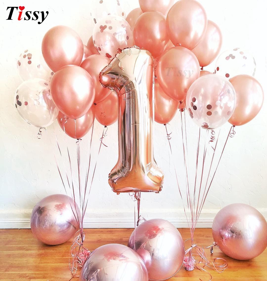 2019 Vent Party Ballons Accessories Rose Gold Series Star Balloons