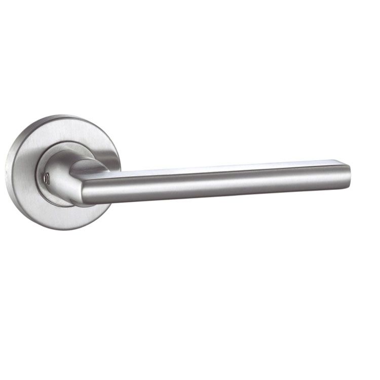 Best Selling Simple Style Popupale Interior Or Exterior Round 304 Stainless Steel Fire Rated Die Casting Door Lever Handle