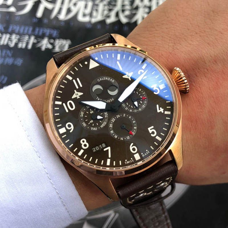 High Quality Multi Function Automatic Mechanical Pilot Midnight Black 