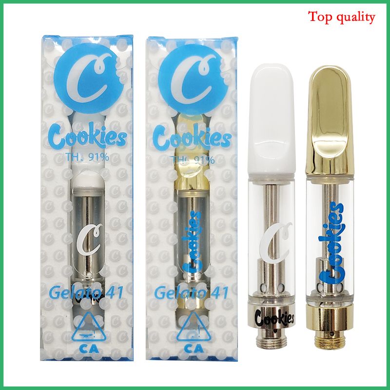 Empty Cookies Cartridges Disposable Vape Pen Glass Tank Dank Vapes 0.8